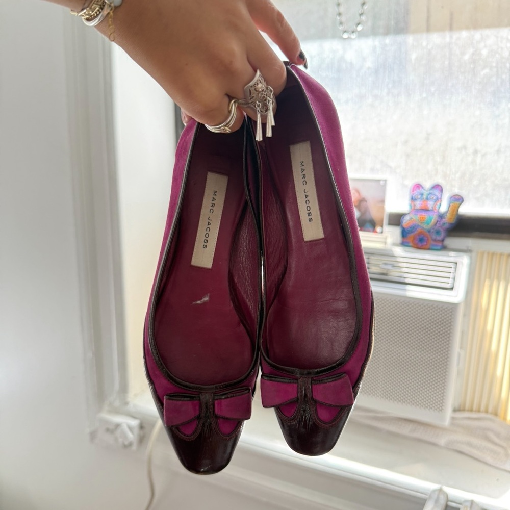 Marc Jacobs Two Toned Fuchsia Ballet Flats